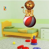 Autocollant Stickers enfant lion