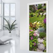 Stickers porte Jardin 