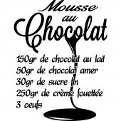 Stickers Recette Mousse au Chocolat 2