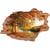 Stickers Trompe l'oeil 3D lac