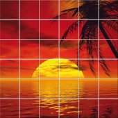 Sunset - Tiles Wall Stickers