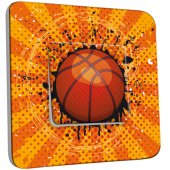 Interrupteur Décoré Simple  Basket-Ball 1