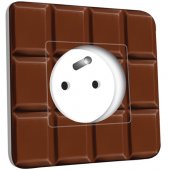 Prise décorée Imitation Tablette de chocolat 