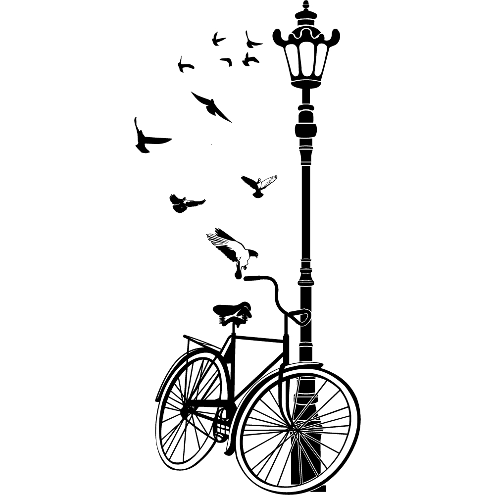 bicyclette lampadaire