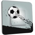 Interrupteur Décoré Poussoir - Ballon de foot Design 1