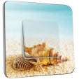 Interrupteur Décoré Poussoir - Coquillages Etoile de Mer 10