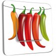 Interrupteur Décoré Poussoir - Cuisine Piments