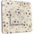 Interrupteur Décoré Poussoir - Football Retro 1