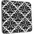 Interrupteur Décoré Poussoir - Motif Oriental Black&White 2