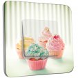 Interrupteur Décoré Simple Va et Vient - 4 Cupcake