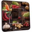 Interrupteur Décoré Simple Va et Vient - Cuisine Life style Lègumes 10