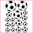 Kit 16 Stickers Ballon de foot