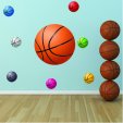 kit Stickers 8 ballons de basketball