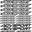 Kit stickers agvsport