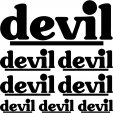 Kit stickers devil