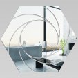 Miroir Plexiglass Acrylique - Hexagone Spirales 1
