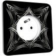 Prise décorée - Motif Oriental Black&White 4