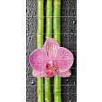 Stickers carrelage fleur bambou