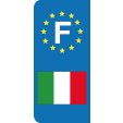 Stickers Plaque Italie