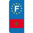 Stickers Plaque Maroc