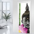 Stickers Porte - Bouddha Zen