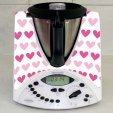 Stickers Thermomix TM 31 Coeurs en folies 3 