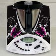 Stickers Thermomix TM 31 Papillons black