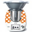 Stickers Thermomix TM 5 Orange à pois