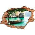 Stickers Trompe l'oeil 3D Bateau