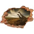 Stickers Trompe l'oeil 3D Girafe