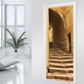 Adesivo per porte scala vicolo