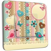 Interrupteur Décoré Poussoir Scrap