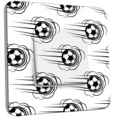 Interrupteur Décoré Simple Ballon de foot Black&White 1
