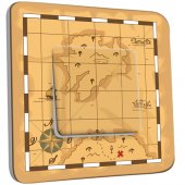 Interrupteur Décoré Simple Carte au Trésor