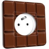 Prise décorée Imitation Tablette de chocolat 