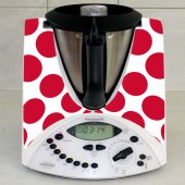 Stickers Thermomix TM31 Pois rouge 4 