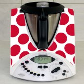 Stickers Thermomix TM31 Pois rouge 4 