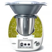 Stickers Thermomix TM5 Liseret sur fond vert