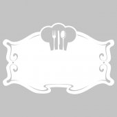 Wandtattoo Velleda weisse Tafel Kochen