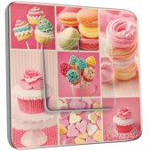 Interrupteur Décoré double va et vient  Gourmandises 3 