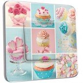 Interrupteur Décoré Poussoir Cupcake 2