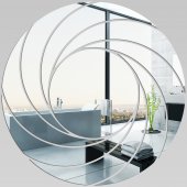 Miroir Acrylique Plexiglass Spirales Design 5