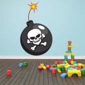 Autocollant Stickers enfant bombe pirate