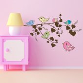 Stickers Branche Oiseaux