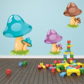 Autocollant Stickers enfant champignons