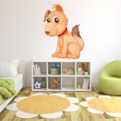 Autocollant Stickers  enfant  chien