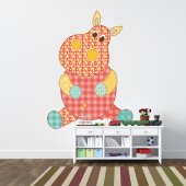 Autocollant Stickers enfant hippopotame