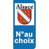 Stickers Plaque Alsace