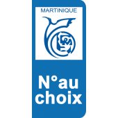 Stickers Plaque Martinique