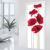 Stickers porte coquelicot 2